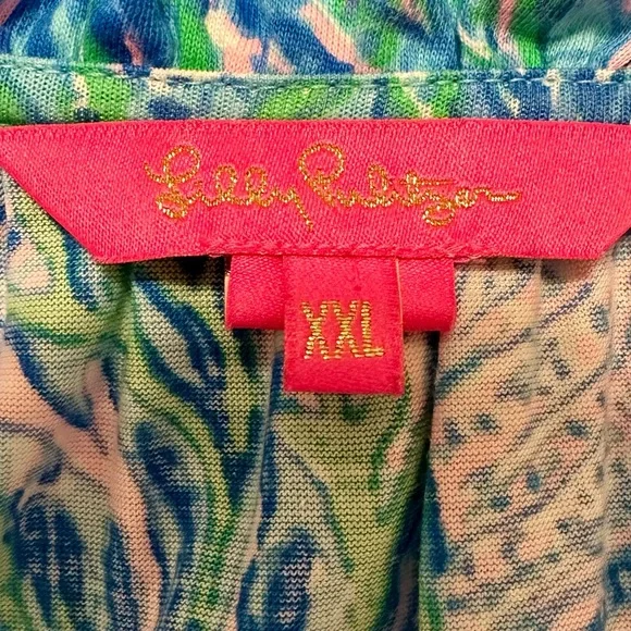 Lilly Pulitzer Malone Cotton Maxi Dress 💚🩷🩵 - Picture 7 of 13